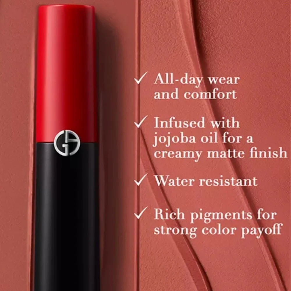 NIB Armani Passionate Lip Power Matte Long Lasting Lipstick FULL size 3.1g